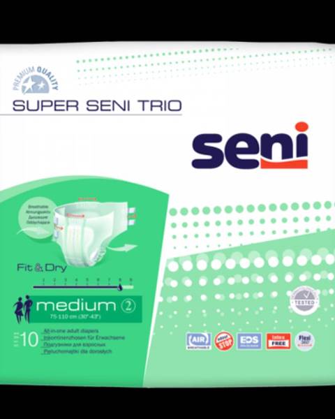 SUPER SENI TRIO Extra large plienkové nohavičky 10 kusov