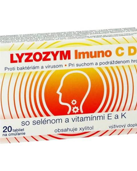 LYZOZYM Imuno C, D so selénom a vitamínmi E a K 20 tabliet na cmúľanie