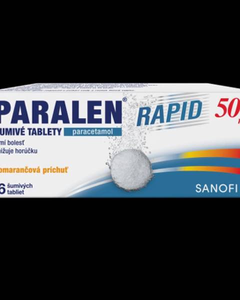 PARALEN Rapid 500 mg pomarančová príchuť 16 šumivých tabliet
