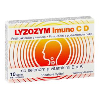 LYZOZYM Imuno C, D so selénom a vitamínmi E a K 10 tabliet na cmúľanie