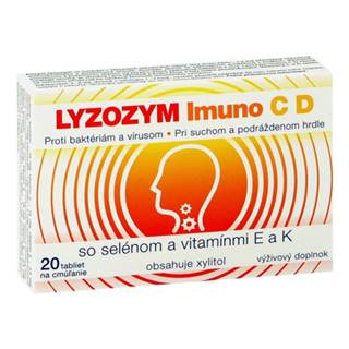 LYZOZYM Imuno C, D so selénom a vitamínmi E a K 20 tabliet na cmúľanie