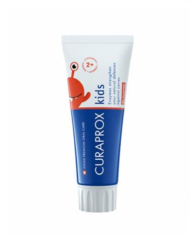 CURAPROX Kids 2+ bez fluoridu detská zubná pasta, príchuť jahoda 60 ml