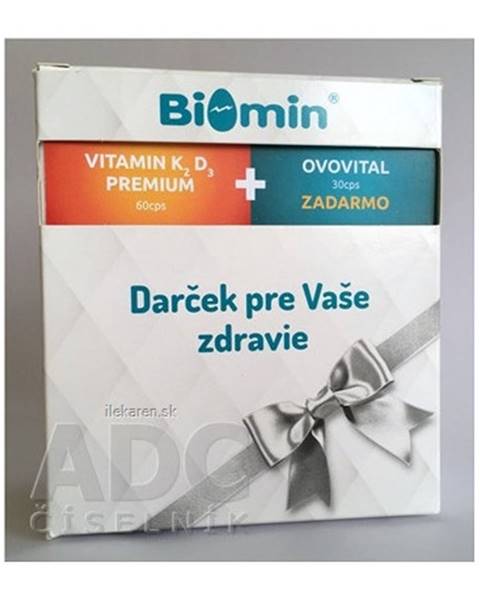 BIOMIN Vitamín K2 D3 premium darčekové balenie 60 kapsúl + OVOVITAL 30 kapsúl ZADARMO