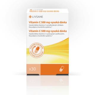 LIVSANE Vitamín C 500 mg vysoká dávka 30 kapsúl s postupným uvoľňovaním