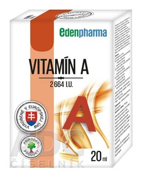 EDENPHARMA Vitamín A 2664 I.U. kvapky 20 ml