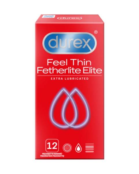 DUREX Feel thin extra lubricated kondóm 12 kusov