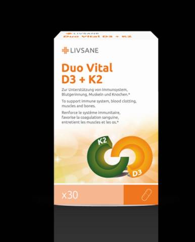 LIVSANE Duo vital D3 + K2 30 kapsúl