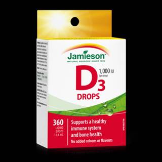 JAMIESON Vitamín D3 1000 IU kvapky 11,4 ml