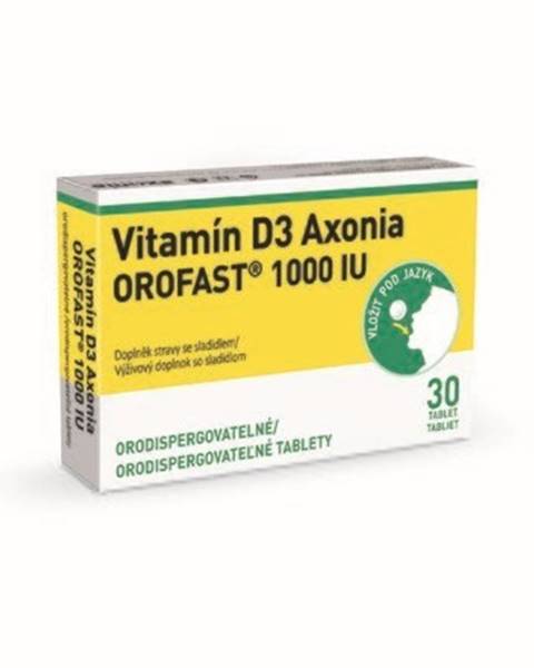 AXONIA Vitamín D3 orofast 1000 IU 30 tabliet