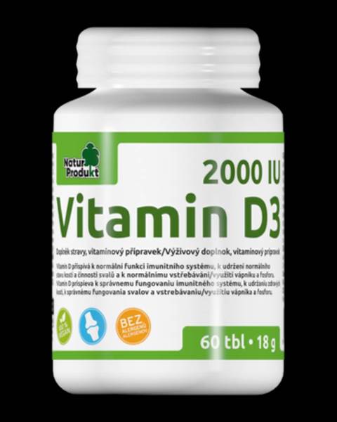 NATURPRODUKT Vitamín D 2000 IU 60 tabliet