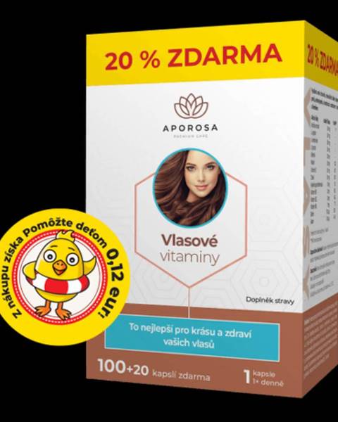 APOROSA Premium vlasové vitamíny 100 + 20 kapsúl ZADARMO