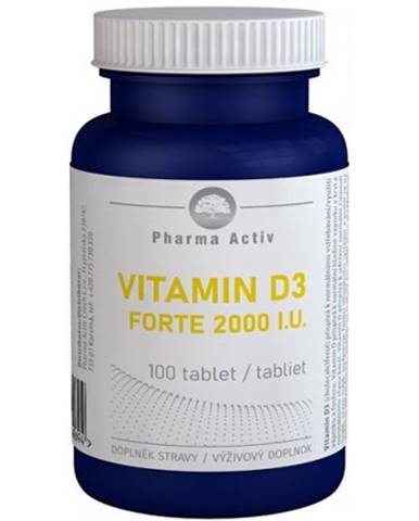 PHARMA ACTIV Vitamín D3 forte 2000 I.U. 100 tabliet