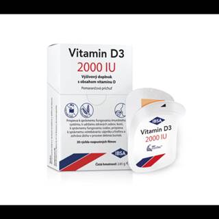 IBSA Vitamín D3 2000 IU príchuť pomaranč 30 kusov