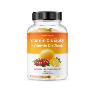 MOVit Vitamín C 1200 mg so šípkami + D + zinok 90 tabliet