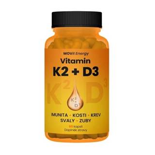 MOVit Vitamín K2 120 µg + D3 1000 I.U. (25 µg) 60 kapsúl