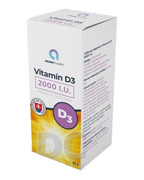 ADAMPHARM Vitamín D3 2000 I.U. 60 kapsúl