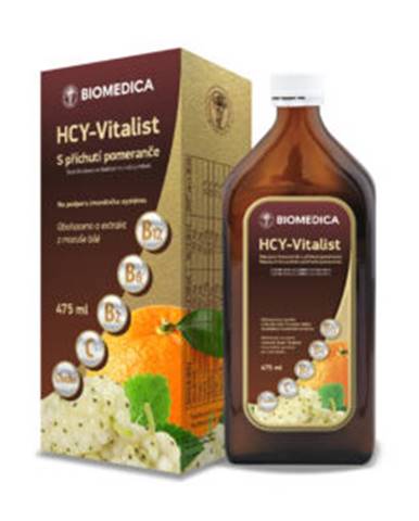 BIOMEDICA HCY-Vitalist nápojový koncentrát s príchuťou pomaranča 475 ml