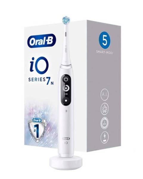 ORAL-B io series 7 white elektrická zubná kefka + držiak + puzdro 1 set