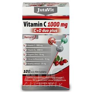 Vitamín C 1000 mg + D3 2000 IU duo plus so zinkom, bioflavonoidmi a šípkami 100 tabliet