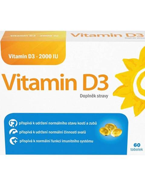Vitamín D3 2000 IU 60 kapsúl