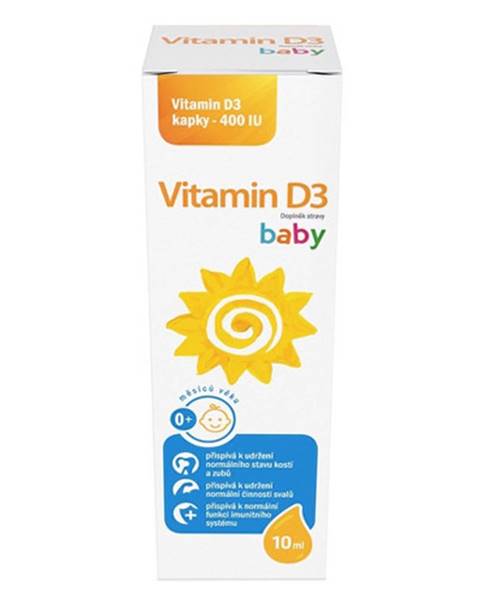 Vitamín D3 baby kvapky 400 IU 10 ml