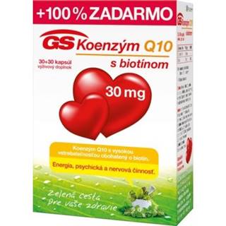 Koenzým Q10 60 mg s vitamínom B1 30 tabliet + 30 ZADARMO