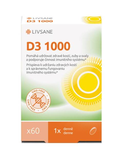Vitamín D3 1000 IU 60 kapsúl