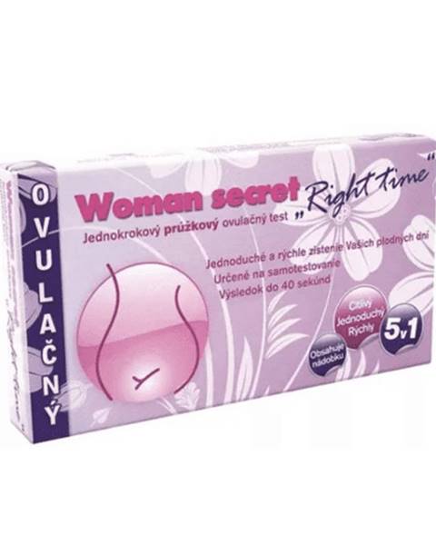 WOMAN SECRET Right time ovulačný test prúžkový 5v1 1 set