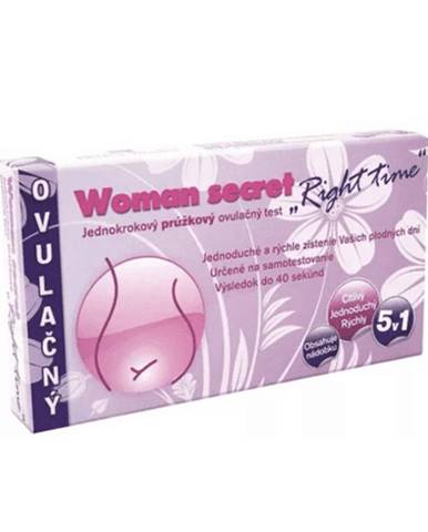 WOMAN SECRET Right time ovulačný test prúžkový 5v1 1 set