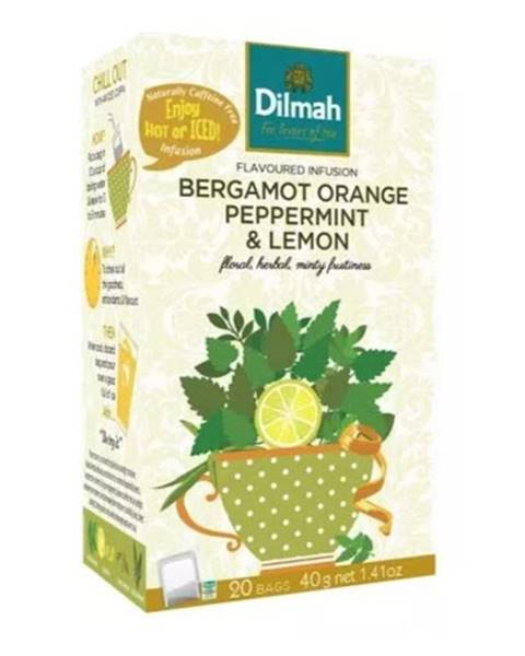 DILMAH Bergamot orange peppermint & lemon ovocný čaj, nálevové vrecúška 20x 2 g