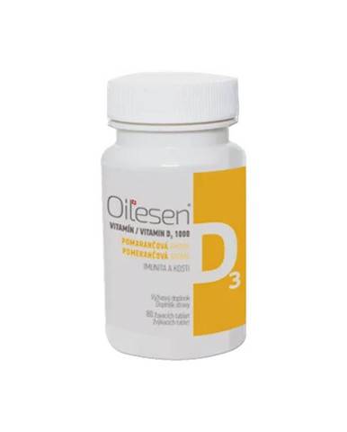 OILESEN Vitamín D3 1000 žuvacie tablety s pomarančovou arómou 80 tabliet