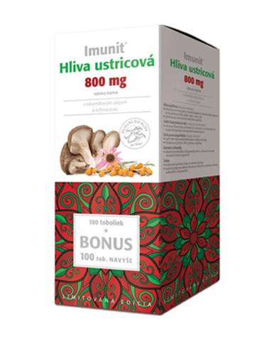 IMUNIT Hliva ustricová 800 mg s rakytníkom a echinaceou 100 kapsúl + 100 ZADARMO+ darček vitamín C urgent 30 tabliet 1 set
