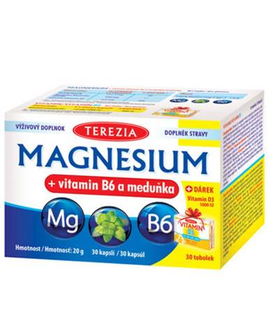 Magnesium + vitamín B6 a medovka + vitamín D3 1000 IU zadarmo 60 kapsúl