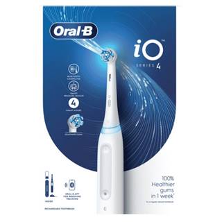Oral-B iO Series 4 white elektrická zubná kefka + držiak + puzdro 1 set