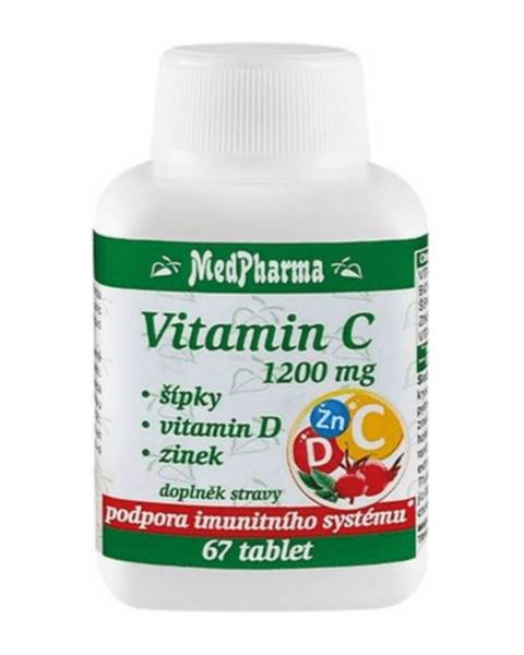 MEDPHARMA Vitamín C 1200 mg šípky vitamín D + zinok 67 tabliet