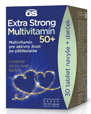 Extra strong multivitamín 50+ tablety 90+30 zadarmo 120 tabliet