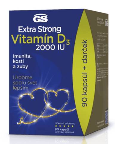 Extra strong vitamín D3 2000 IU + darček 90 kapsúl