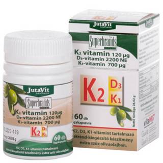 Vitamín K2 120 µg, D3 2000 IU, K1 700 µg mäkké kapsuly 60 kapsúl
