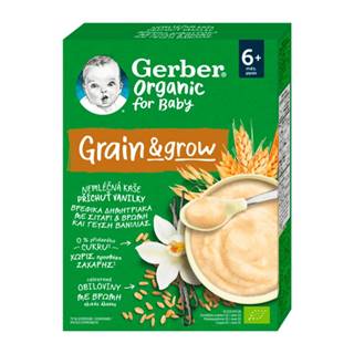 GERBER Organic nemliečna kaša pšenično-ovsená BIO príchuť sušienky od ukonč. 6.mesiaca 200 g