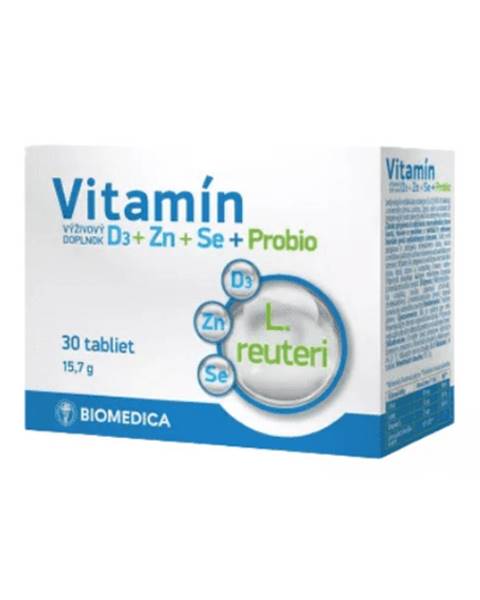 Vitamín D3 + zinok + selén + probio 30 ks