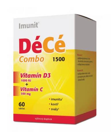DÉCÉ Combo 1500 imunit vitamín D3 1000 IU + vitamín C 500 mg 60 tabliet